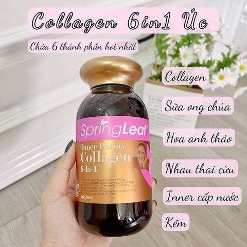 Viên uống Collagen Inner Beaty 6in1 Advanced SpringLeaf 90v
