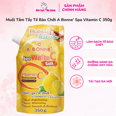 Muối Tắm Sữa Tẩy Tế Bào Chết A Bonné Spa White C Salt 350gr