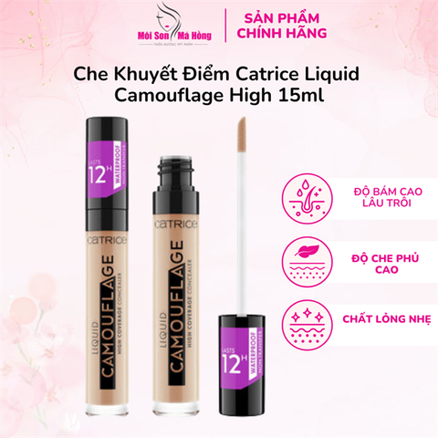 Che Khuyết Điểm Catrice Liquid Camouflage Tone 10 Dành Cho Da Sáng 5ml