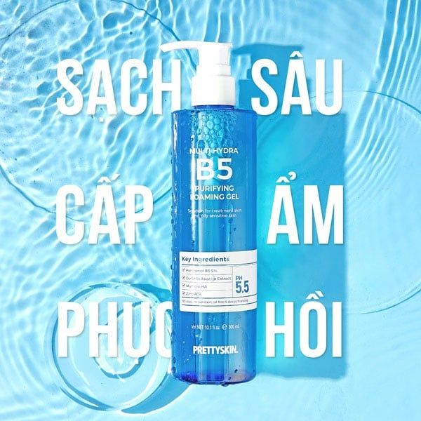 SỮA RỬA MẶT B5 PRETTYSKIN 300ML