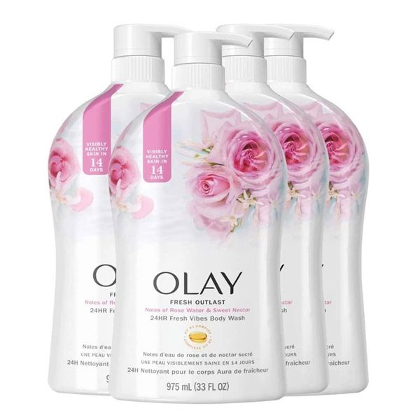 Sữa tắm Olay 24H hoa hồng 975ml