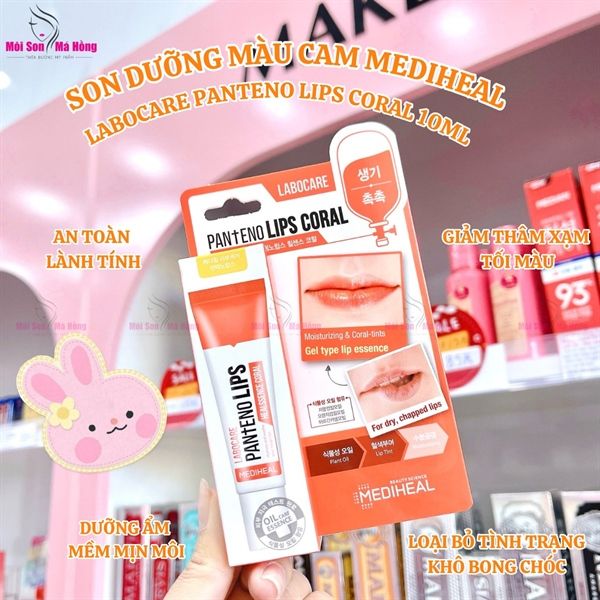 Son Dưỡng Mediheal Labocare Pantenolips - Healssence coral (Màu Cam 10ml)