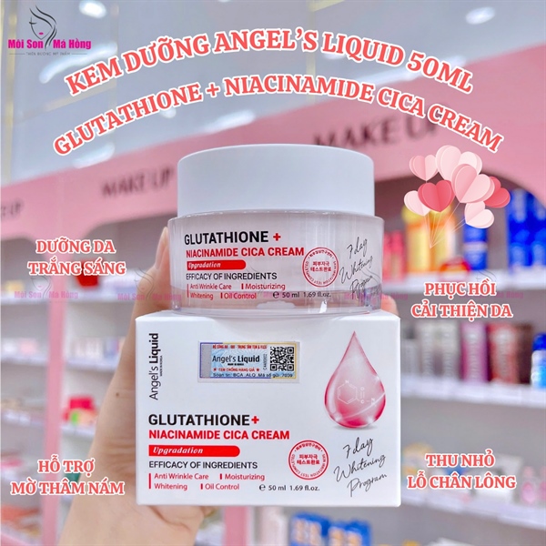 glutathione niacinamide angel's liquid Tinh Chất Angel's Liquid Glutathione + Niacinamide 700 V-ampoule Dưỡng Sáng  Da, Mờ Thâm Nám - Mẫu Mới