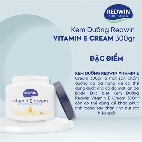 Kem Dưỡng Da Redwin Vitamin E Cream 300g