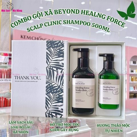 Beyond Bộ chăm sóc tóc Thuần chay giảm gàu và giảm gãy rụng Healing Force Hair Set 800ml