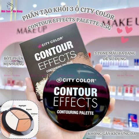 Phấn Tạo Khối 3 Ô City Color Contour Effects Palette 3.5g