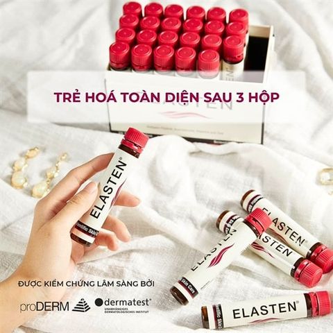 Thức uống bổ sung Collagen làm đẹp da Elasten 25ml x 28 ống