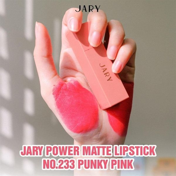 SON THỎI LÌ CAO CẤP JARY POWER MATTE LIPSTICK - MÀU 233 - HỒNG ĐỎ