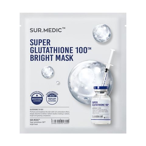 Mặt Nạ Sur.medic+ Super Glutathione 100 Bright Mask Dưỡng Trắng Da 30g 1PCS