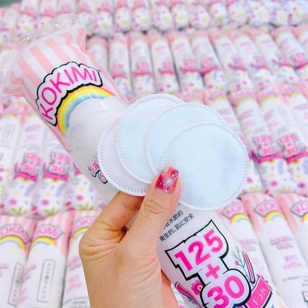 (CÔNG TY) Bông Tẩy Trang Mihoo Kokimi Bông Tròn Túi 155 Miếng