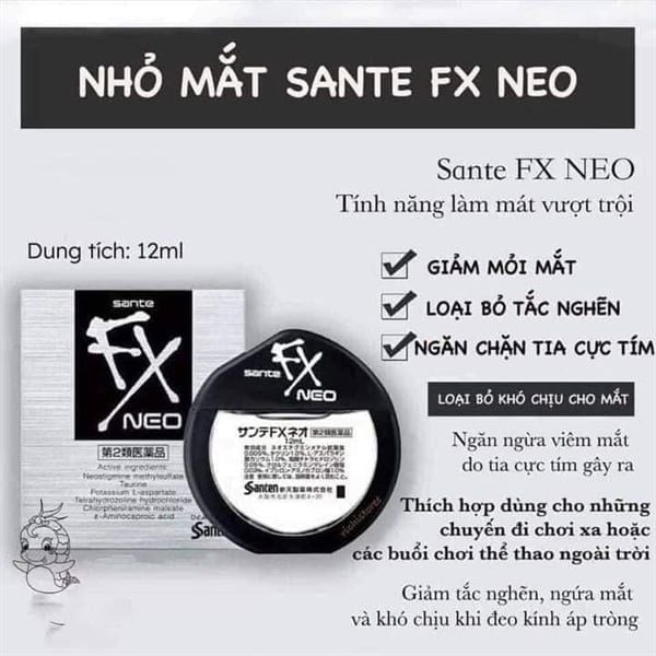Nước nhỏ mắt Santen Fx Neo 12ml