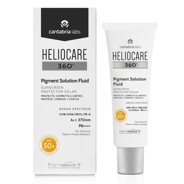 Kem Chống Nắng Heliocare Ngừa Tăng Sắc Tố, Đốm Nâu 50ml 360° Pigment Solution Fluid SPF 50