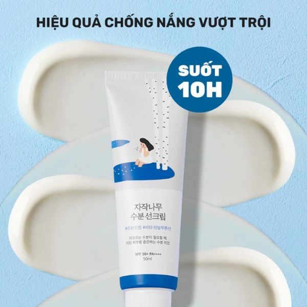 (XANH DƯƠNG) Kem Chống Nắng Dưỡng ẩm Round Lab Birch Juice Moisturizing Sunscreen SPF 50+ PA++++ 10ml/ 50ml