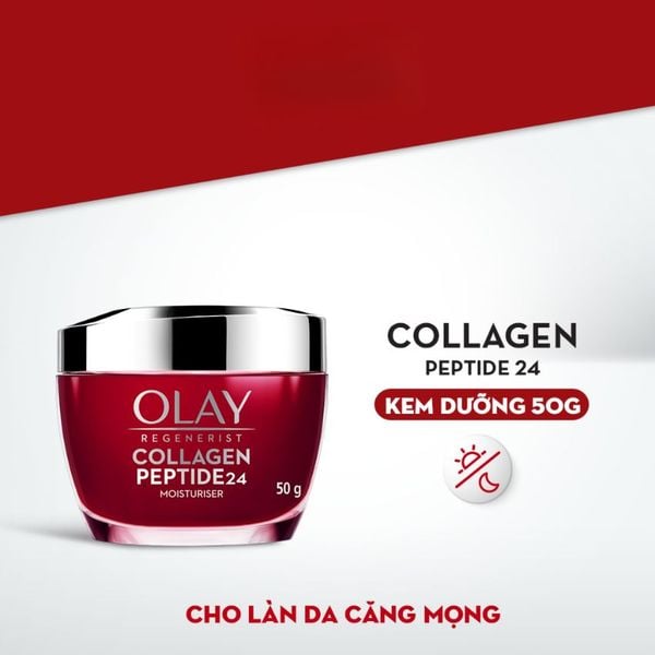 Kem Dưỡng Olay Collagen Peptide 24 Tái Tạo Da Căng Bóng 50g Regenerist Collagen Peptide 24 Moisturiser