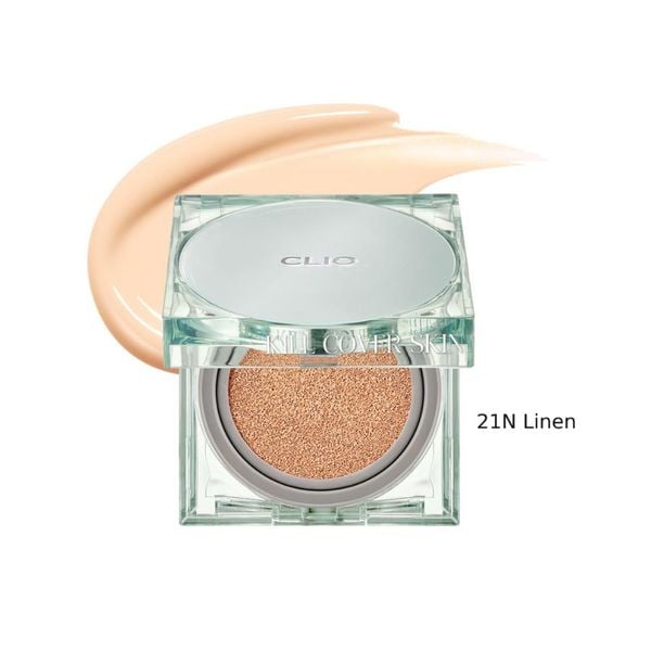 Phấn Nước Che Phủ Kiềm Dầu Cho Da Dầu Clio Kill Cover Skin Fixer Cushion SPF50+ PA+++ ( Mẫu Mới ) Kèm Lõi Refill