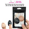 Set 2 bông mút ướt nhỏ MUAS accessories đen và nâu siêu mềm mại và tiện lợi