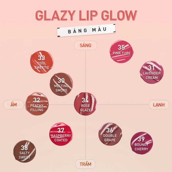 Son Dưỡng 3CE Glazy Lip Glow