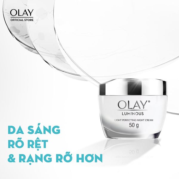 Kem Dưỡng Olay Luminous Sáng Da Mờ Thâm Nám Ban Đêm 50g Luminous Light Perfecting Night Cream