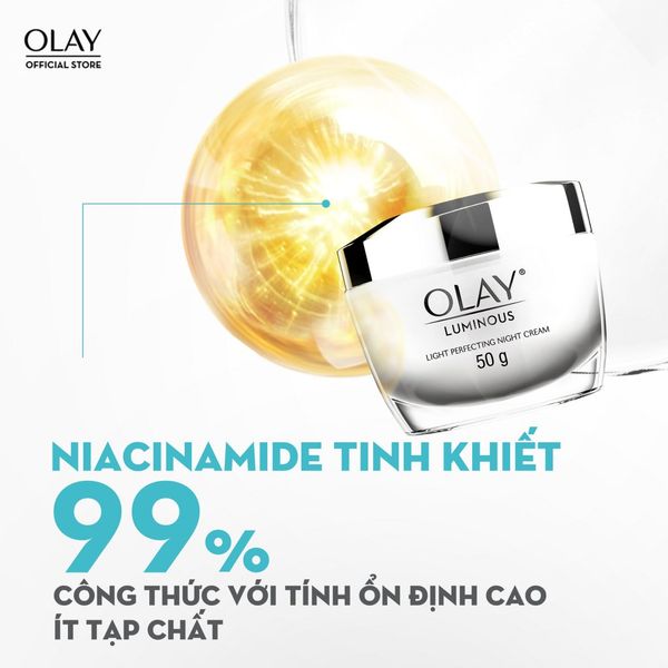 Kem Dưỡng Olay Luminous Sáng Da Mờ Thâm Nám Ban Đêm 50g Luminous Light Perfecting Night Cream