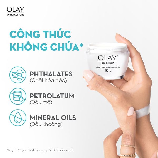 Kem Dưỡng Olay Luminous Sáng Da Mờ Thâm Nám Ban Đêm 50g Luminous Light Perfecting Night Cream