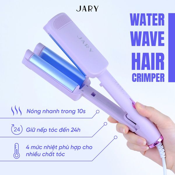 MÁY BẤM TÓC SÓNG NƯỚC JARY WATER WAVE HAIR CRIMPER - TONE HỒNG