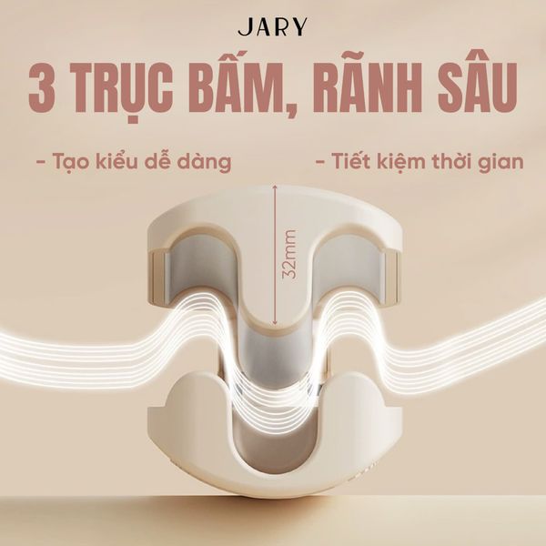 MÁY BẤM TÓC SÓNG NƯỚC JARY WATER WAVE HAIR CRIMPER - TONE HỒNG