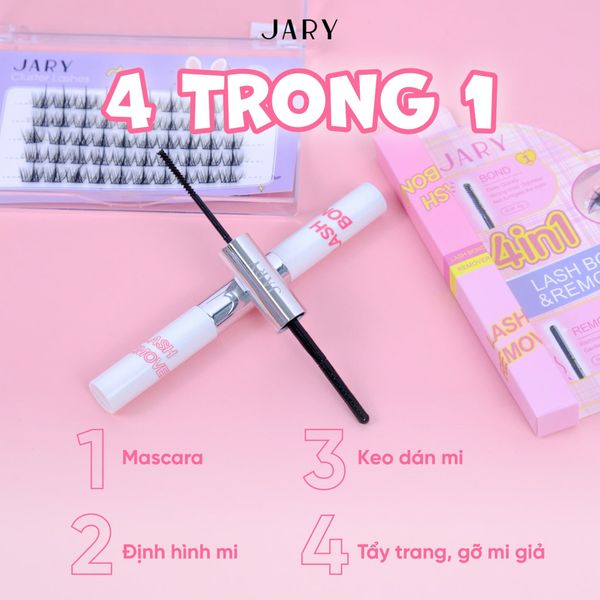 Mascara Keo Dán Mi 2 Đầu Jary 4in1 Lash Bond & Remover 4g