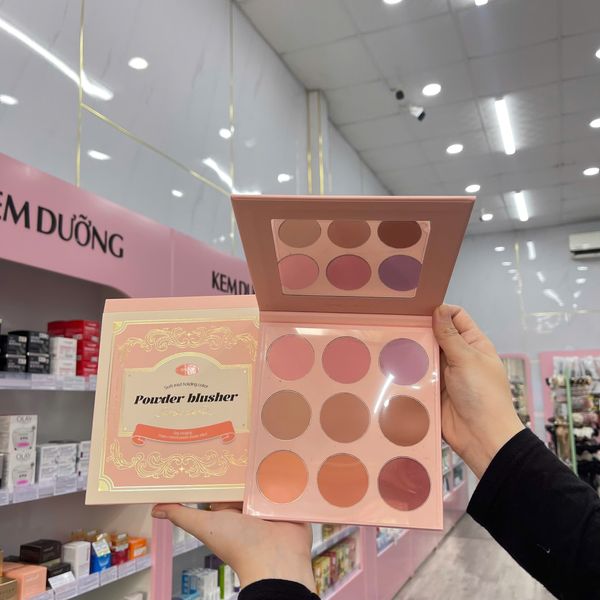 Bảng Má Hồng Mona Soft Mist Holding Color Powder Blusher 9 Ô 44.1G