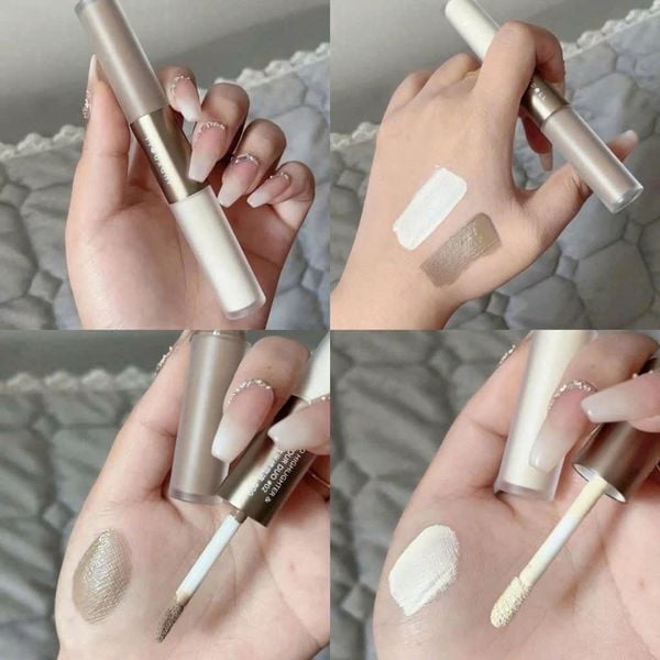 Tạo Khối Và Bắt Sáng 2 Đầu Dạng Kem Judydoll Liquid Highlighter & Contour Duo
