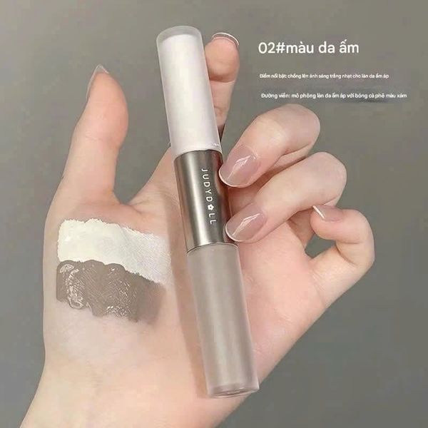 Tạo Khối Và Bắt Sáng 2 Đầu Dạng Kem Judydoll Liquid Highlighter & Contour Duo