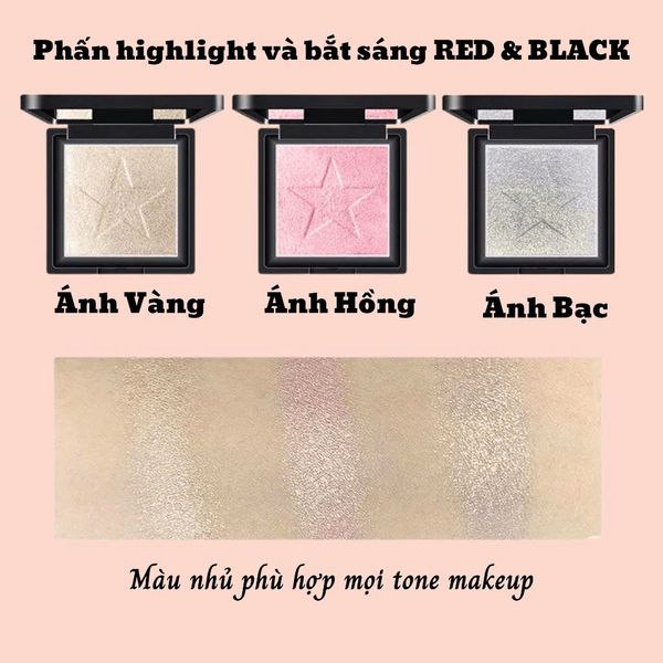 RED&BLACK Phấn Bắt Sáng Rouge Powder R&B