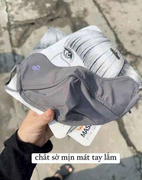 Khẩu Trang Vải Chống Tia UV, Chống Nắng Cao Cấp UPF50+ Bảo Vệ Da Mặt