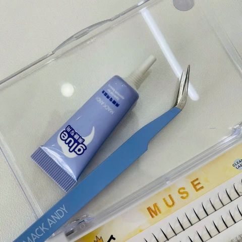 MACK ANDY Set 2 Món Keo Dán Lông Mi Và Nhíp Gắn Mi