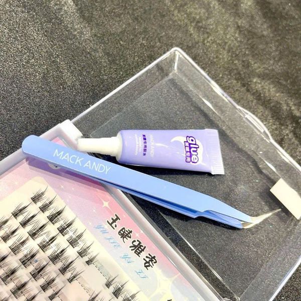 MACK ANDY Set 2 Món Keo Dán Lông Mi Và Nhíp Gắn Mi