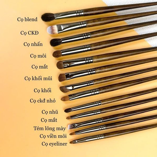 Bộ Cọ Make Up Artist trang điểm chuyên nghiệp lông thú 22 cây + tặng kèm túi lưới