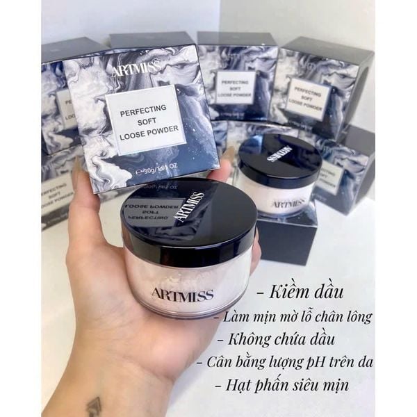 (CÔNG TY) Phấn phủ Artmiss Transparent Matte Powder kiểm soát dầu nhờn giúp giữ nền lâu trôi 30g