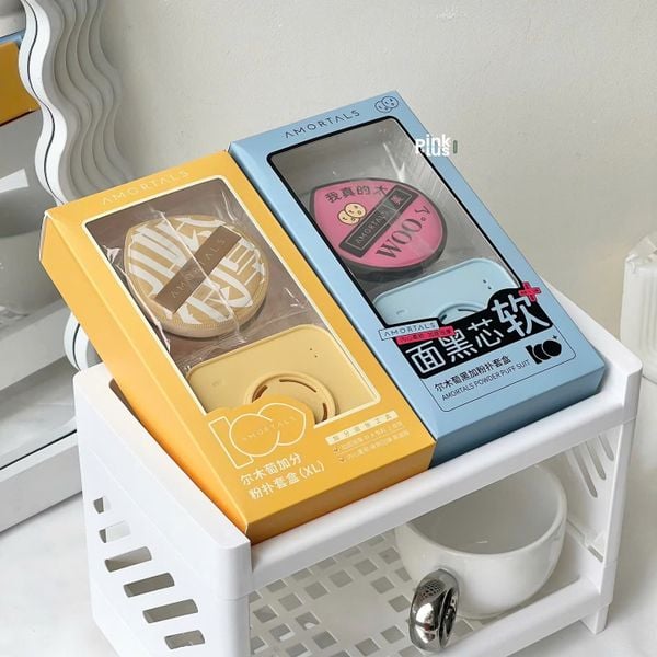 AMORTALS Set Mút Trang Điểm Size XL( 2 mút + Hộp)