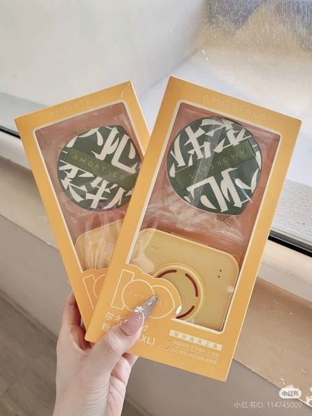 AMORTALS Set Mút Trang Điểm Size XL( 2 mút + Hộp)