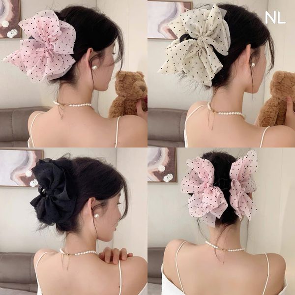 Kẹp cào nơ chấm bi