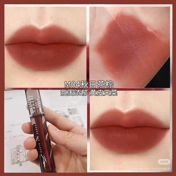 Son Kem Lì ZEESEA Mousse Lip Glaze Màu Nhung Lì Mịn 1,8g