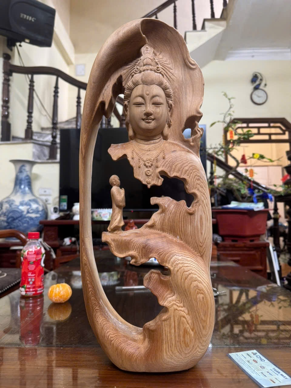 Tượng Phật Gỗ Ngọc Am - Nhất Tâm Bái Phật, Gỗ Già Danh Cao Cấp