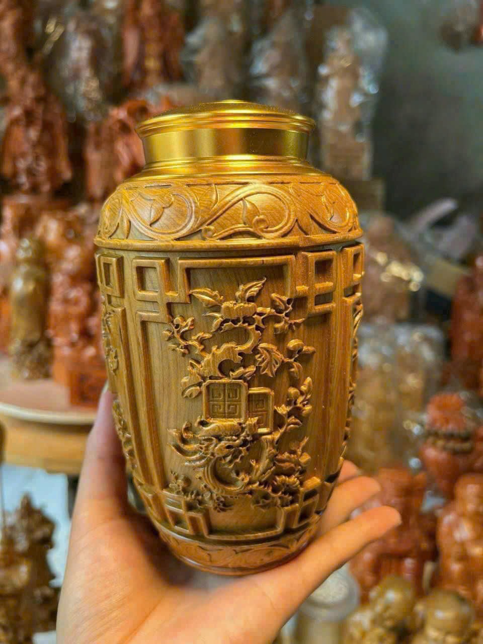 Hộp Chè Gỗ Bách Xanh Cao Cấp – Bảo Quản Hương Vị Tuyệt Hảo