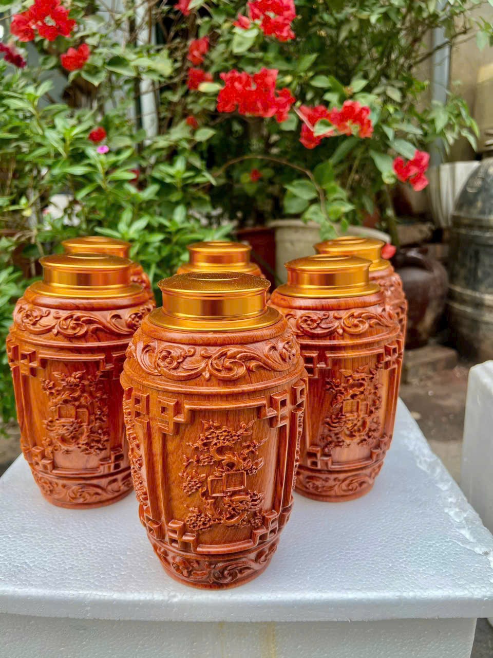 Hộp Chè Gỗ Hương Đá – Sang Trọng & Bảo Quản Tuyệt Đối