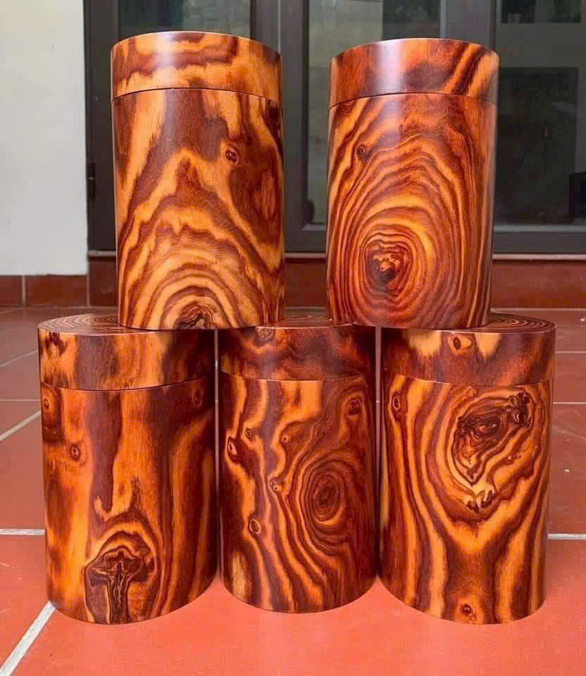 Hộp Chè Gỗ Trắc Dây Cao Cấp – Vân Gỗ Đẹp, Bảo Quản Chè Tuyệt Đối