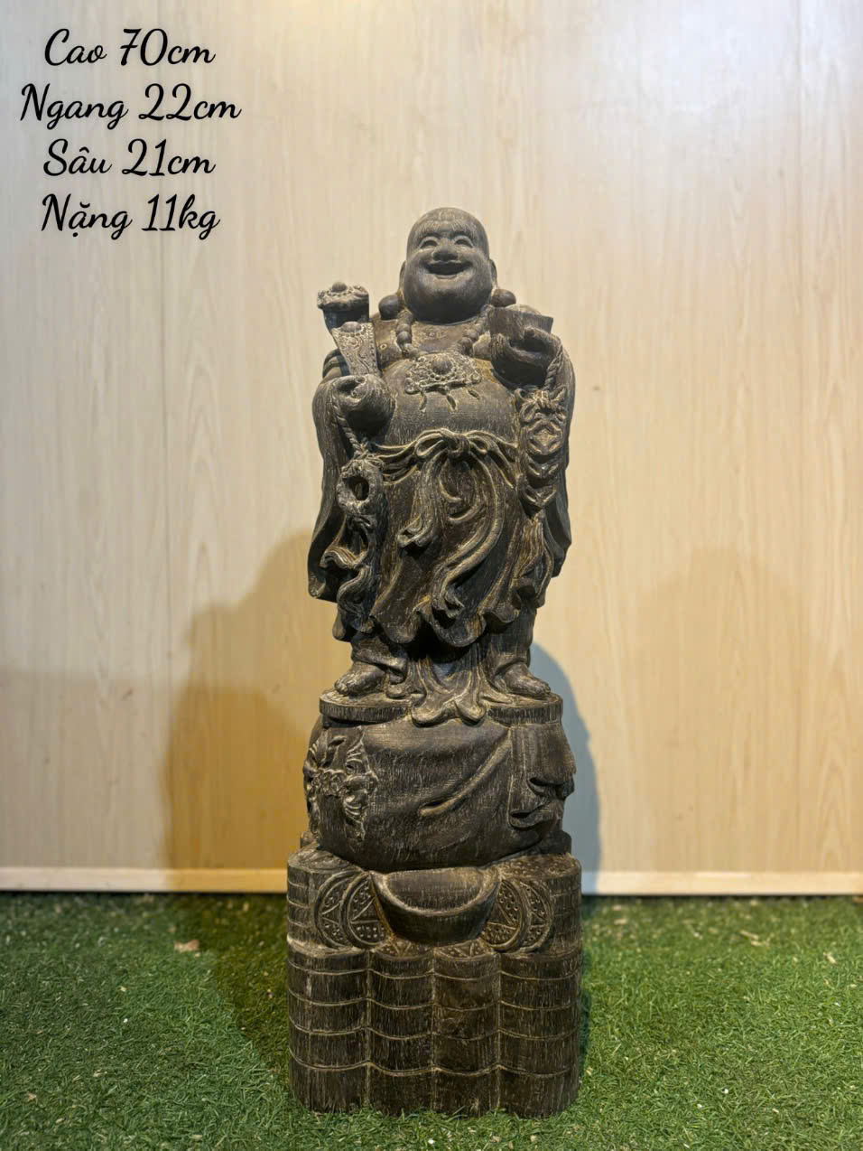 Di Lặc Trầm Hương Nguyên Khối – Tượng Phong Thủy Sang Trọng