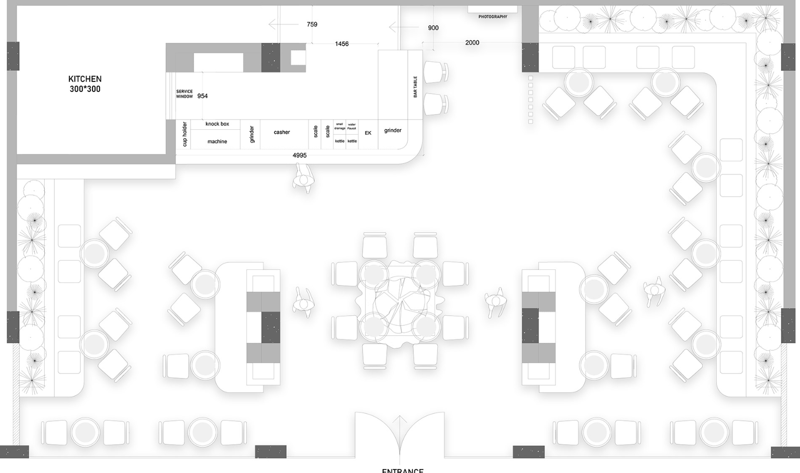 Không Gian Quán Cà Phê 8OZ