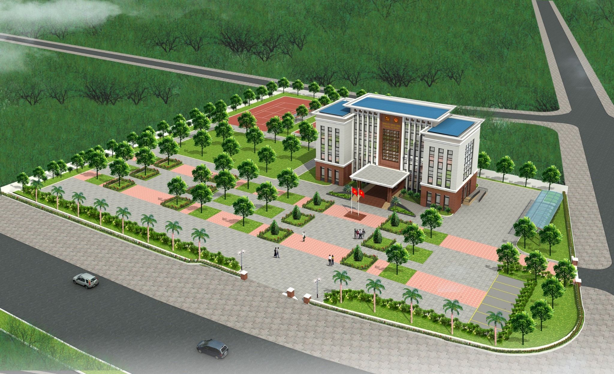 TRỤ SỞ ĐẢNG ỦY-UBND-HĐND PHƯỜNG VÕ CƯỜNG