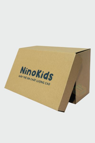 Hộp carton đựng giày in flexo 28x18x11cm