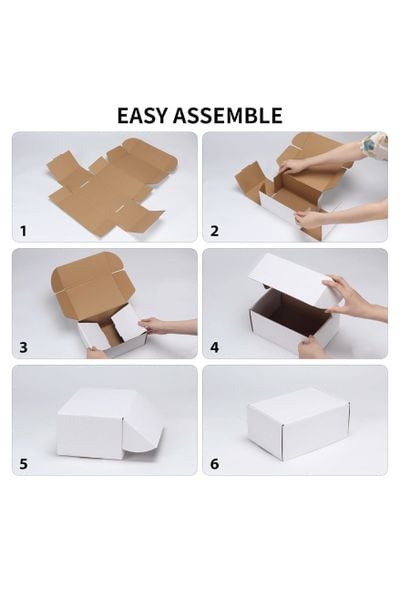 Hộp carton nắp gài đựng quần áo, phụ kiện 26x18x5cm