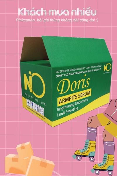 In thùng carton flexo theo yêu cầu 37x31x20cm 3 lớp